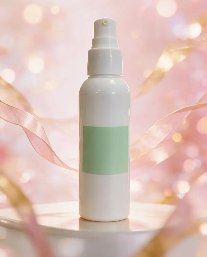 After: AI-assisted festive 11.11 sale product photo of the skincare bottle
